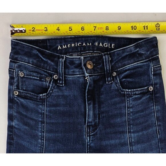 American Eagle Outfitters Size 00 Short Womens 30" Inseam Festival Slit Flare - Picture 3 of 14